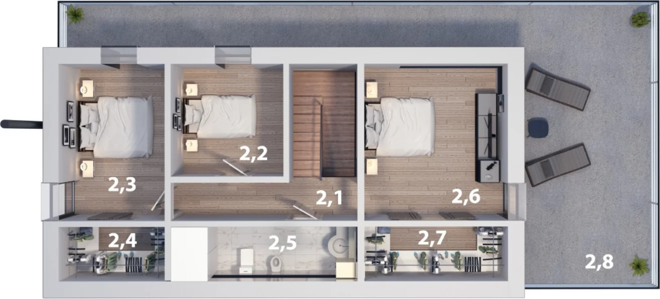 Planta · CEDRO 114 · Piso 2