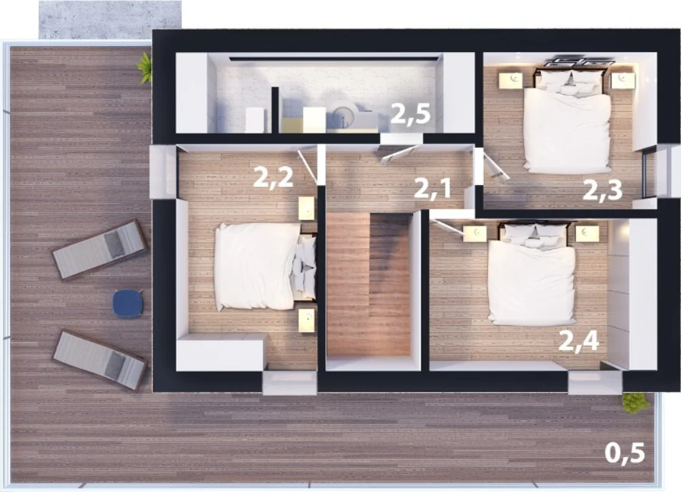 Planta · CEDRO 116 · Piso 2