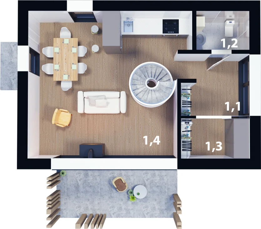 Planta · CEDRO 94 · Piso 1